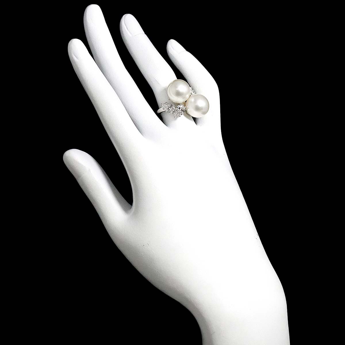 South Sea pearl 11.8mm Diamond Ring Pt size52 6(US)