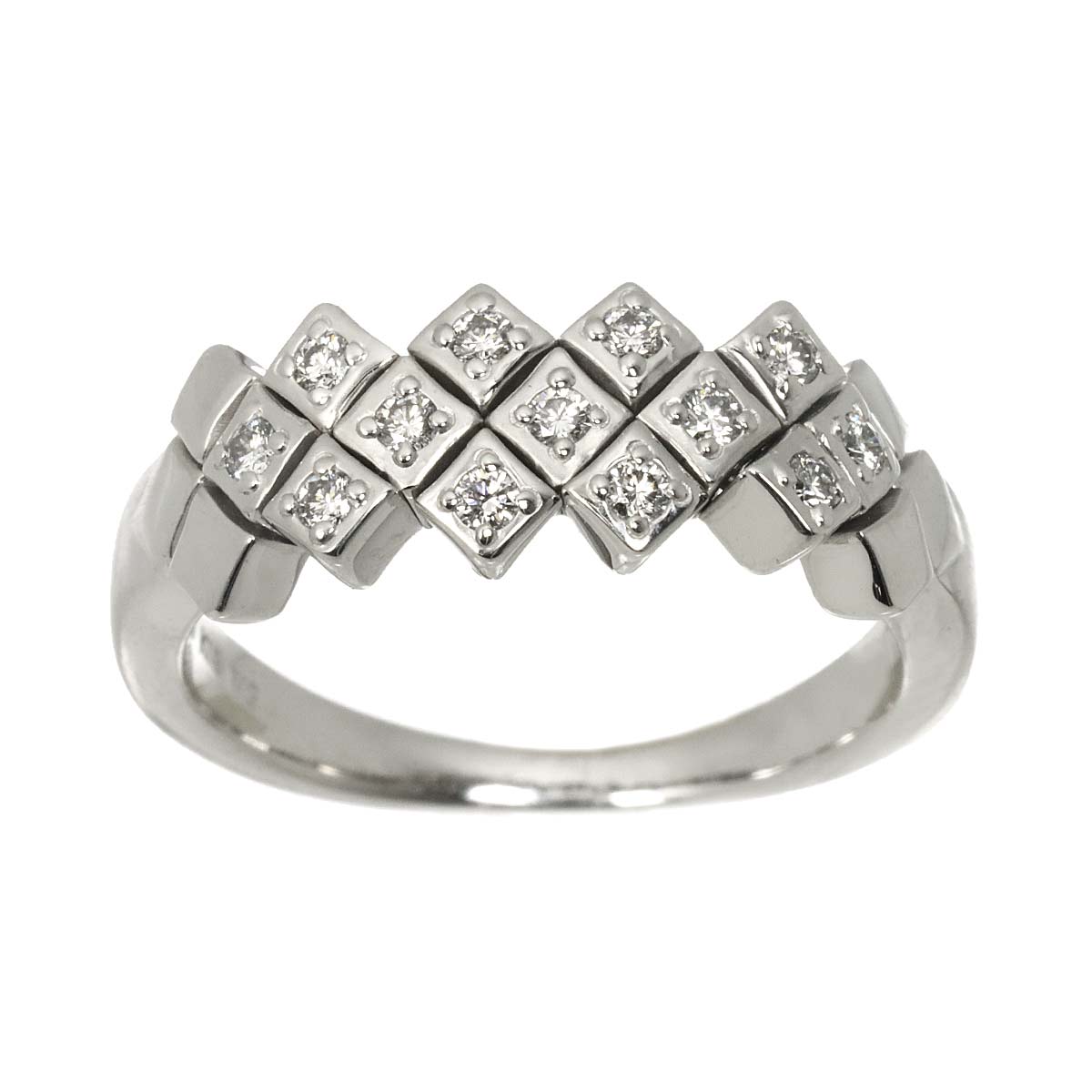Diamond 0.21ct Ring 18K WG 750 Size7.25(US)