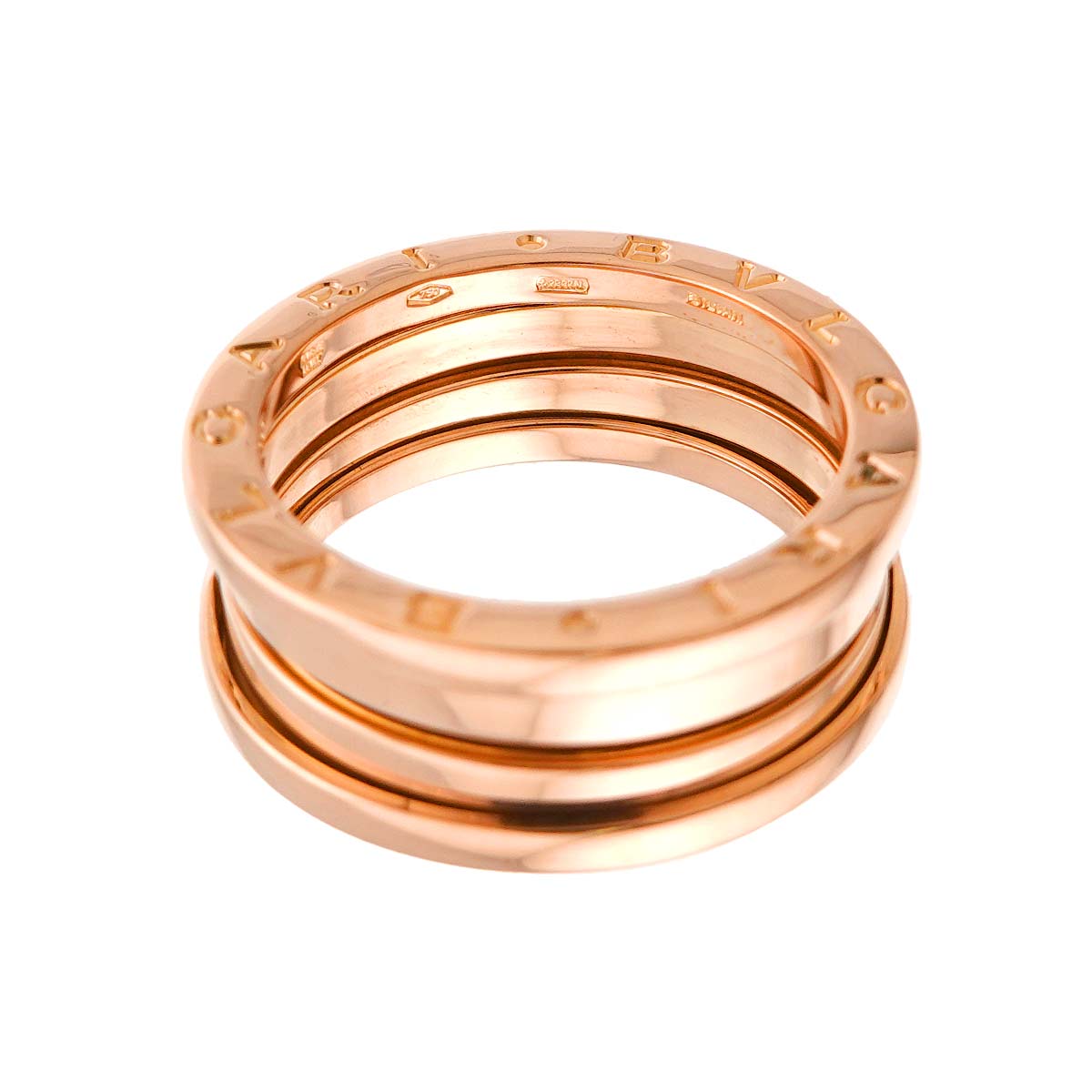 B-ZERO1 3Band Ring 18K Pink Gold 750 Size58 7.75-8(US)