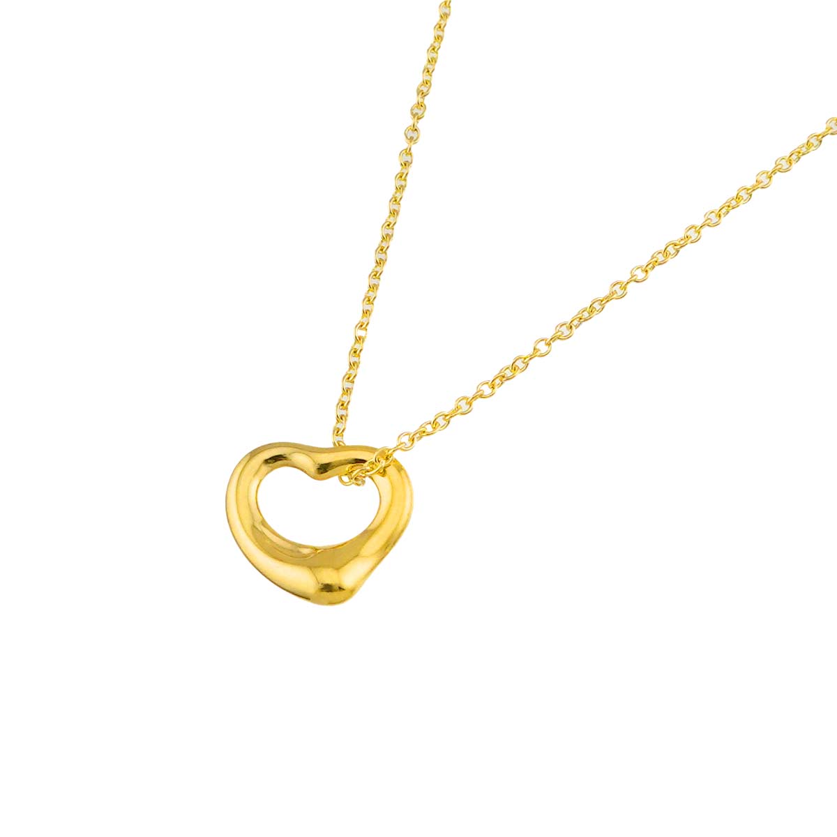 Open Heart Necklace 18K Yellow Gold 750
