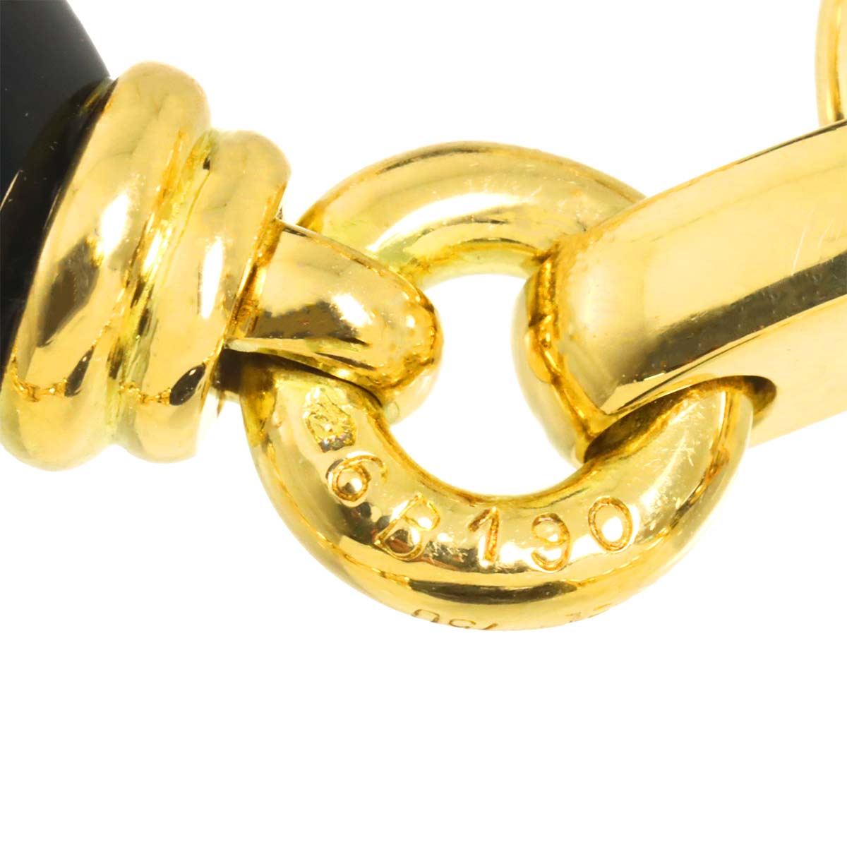 Onyx Necklace 18K Yellow Gold 750