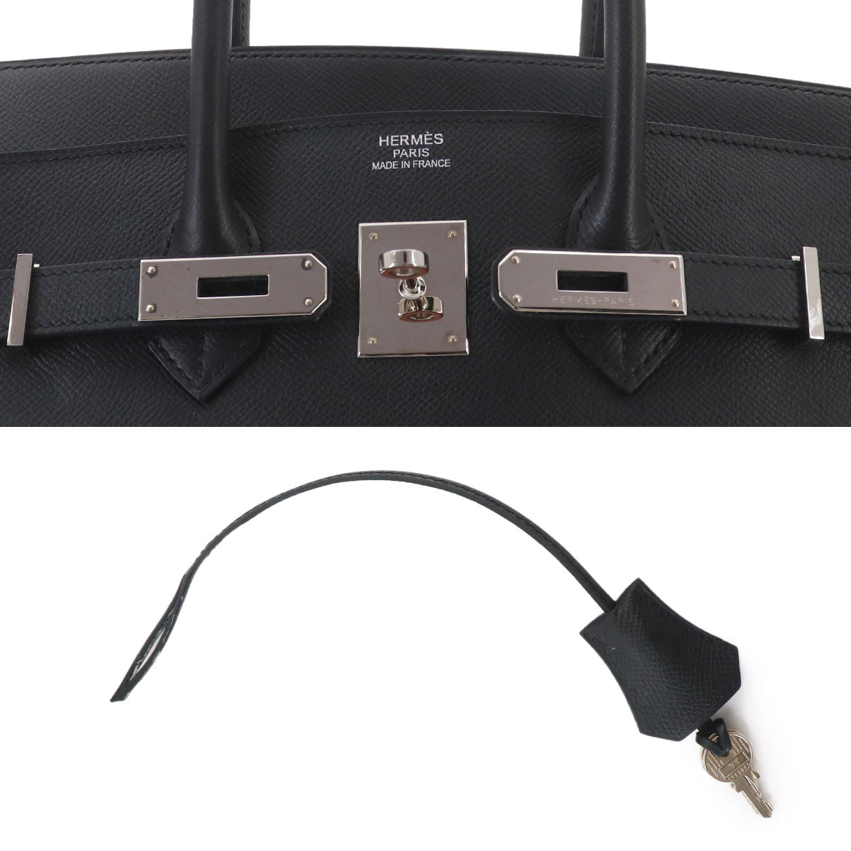 Birkin 35 Veau Epsom Black Hand Bag Purse