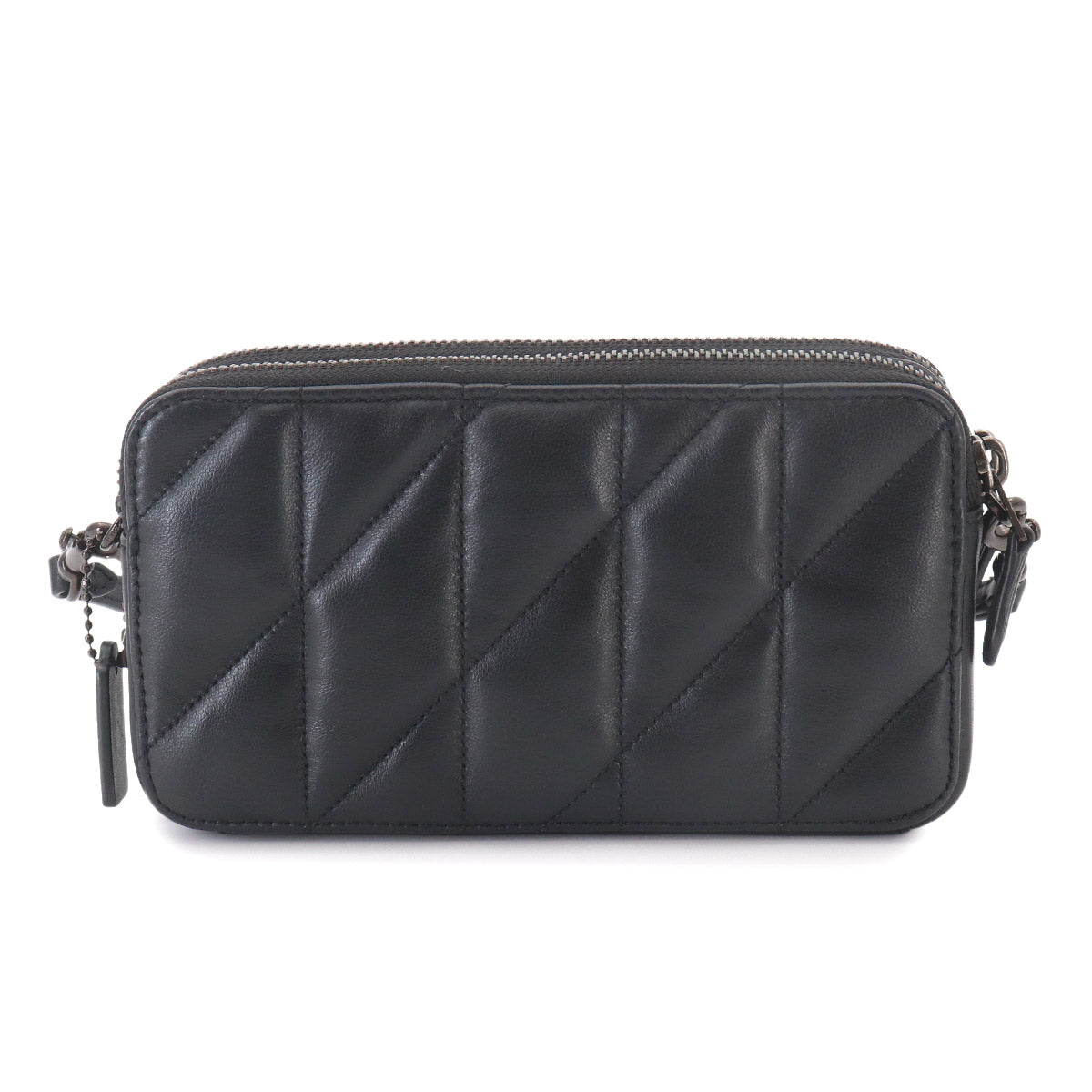 Kira Crossbody Quilting Shoulder Bag Leather Black