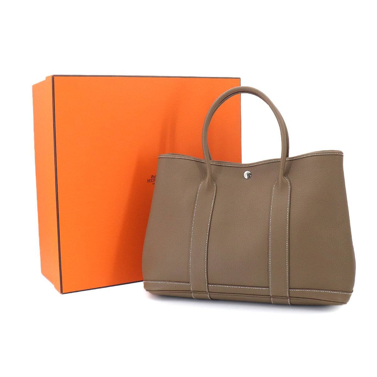 Garden Party 36 PM Tote Bag Negonda Leather Etoupe Purse