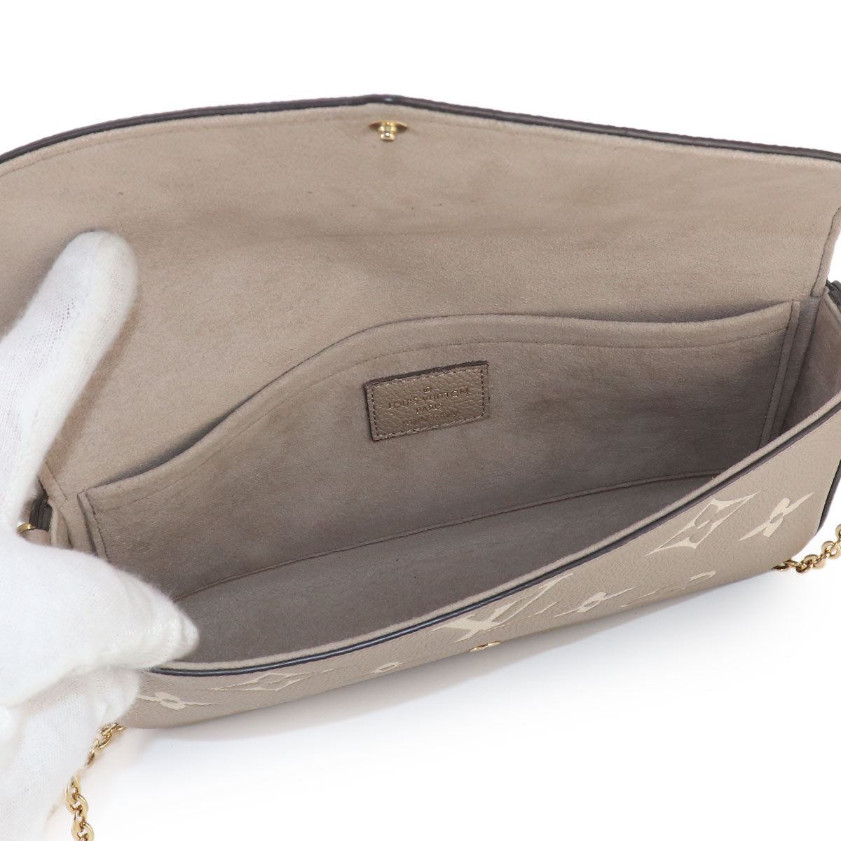 Bicolor Monogram Empreinte Pochette Felice Wallet M82610