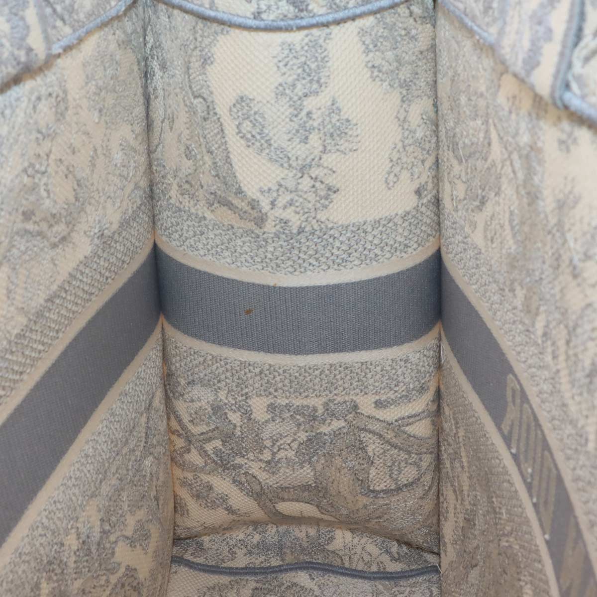 Toile De Jouy Book Tote Large Bag Canvas Gray M1286ZTDT