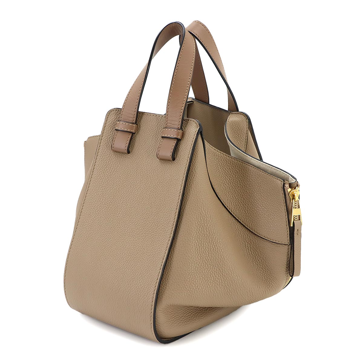 Hammock Small Hand Shoulder Bag Leather Beige Brown A538S35X51