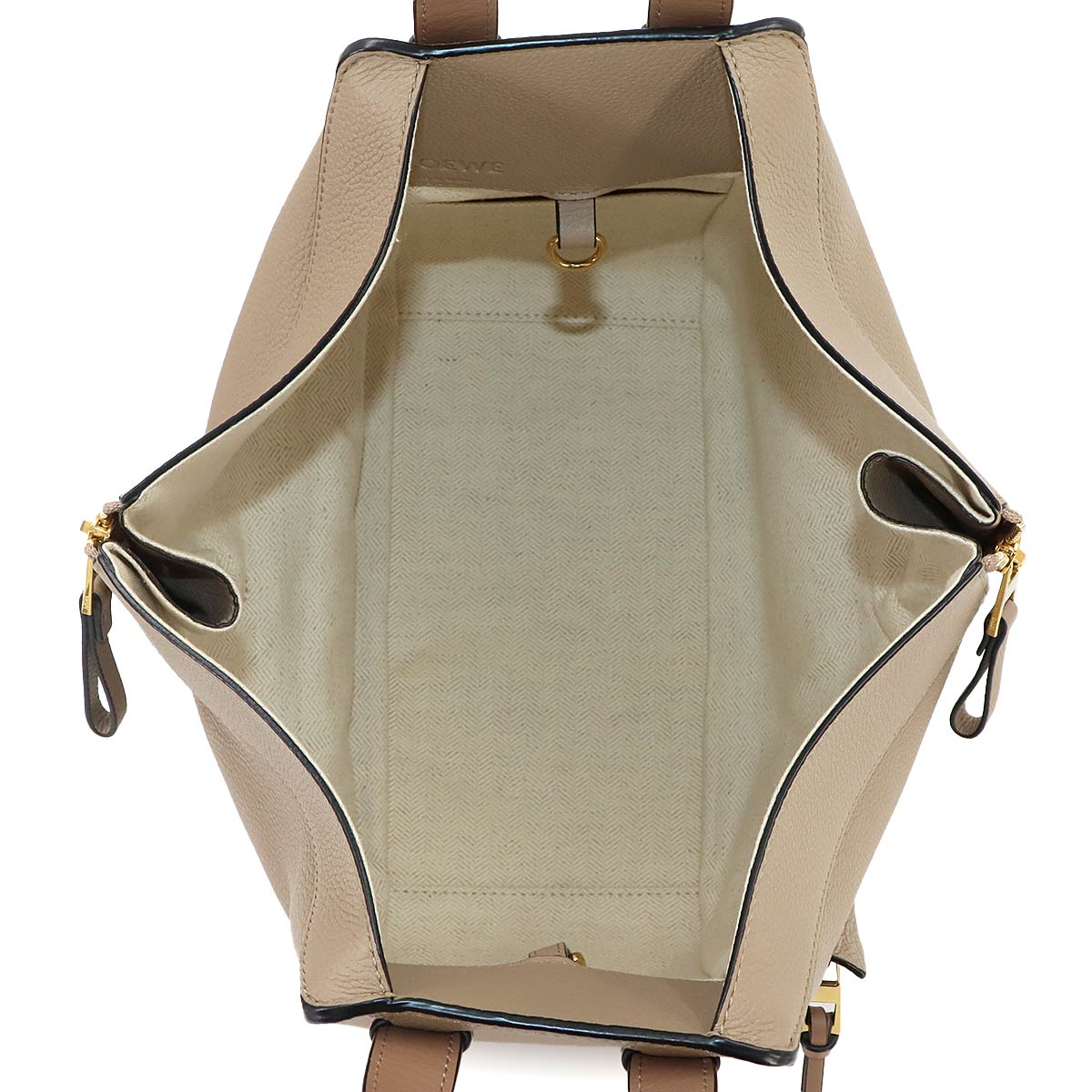 Hammock Small Hand Shoulder Bag Leather Beige Brown A538S35X51