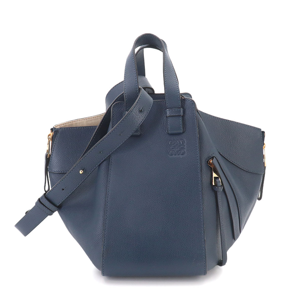 Hammock Small Hand Shoulder Bag Leather Navy Purse