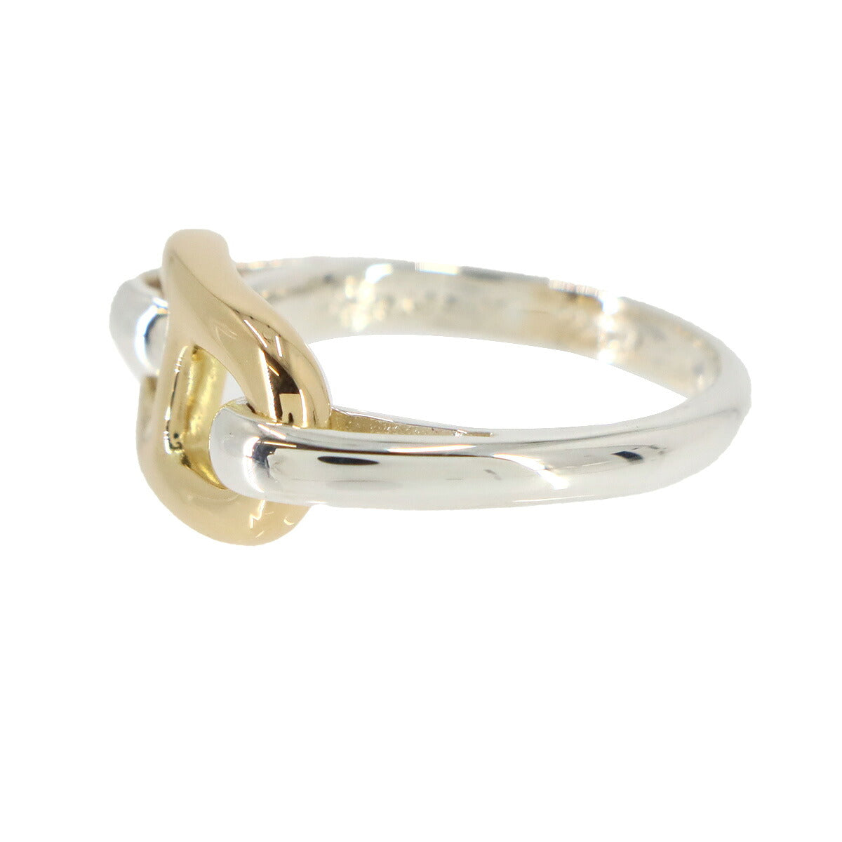 Chaine dancre Ring Ag 925 K18 Silver Gold YG