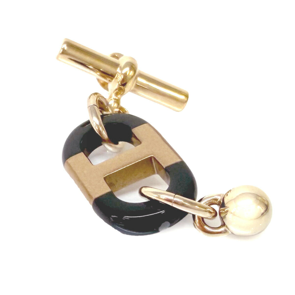 Sur Mer PM Earrings Buffalo Horn Brown Gold Accessory