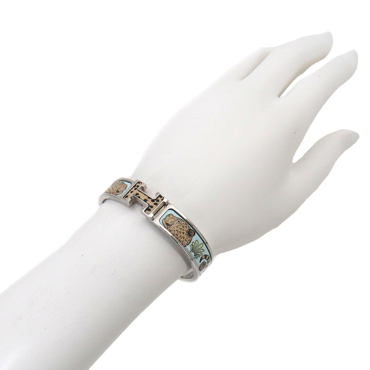 Clic H Bangle Les Leopards Silver Multicolor