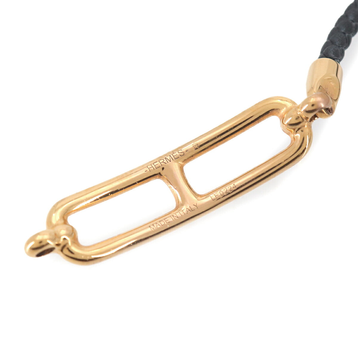 Roulis Double Tour Bracelet Leather Black