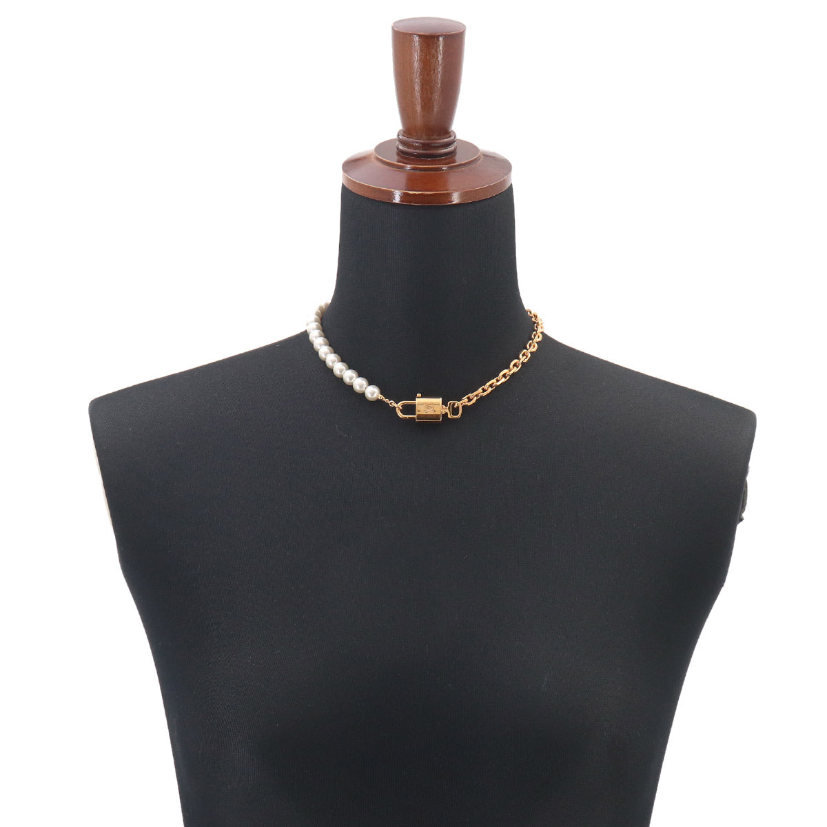 Pearlock Necklace 2way Bracelet Gold Faux Pearl M02977