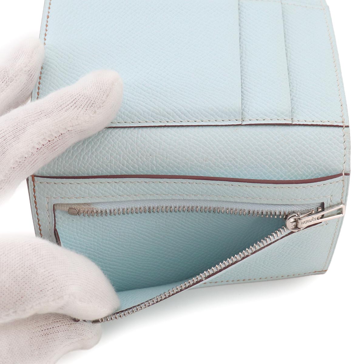 Bearn Combine Verso Compact Wallet Epsom Sesame Blue brume