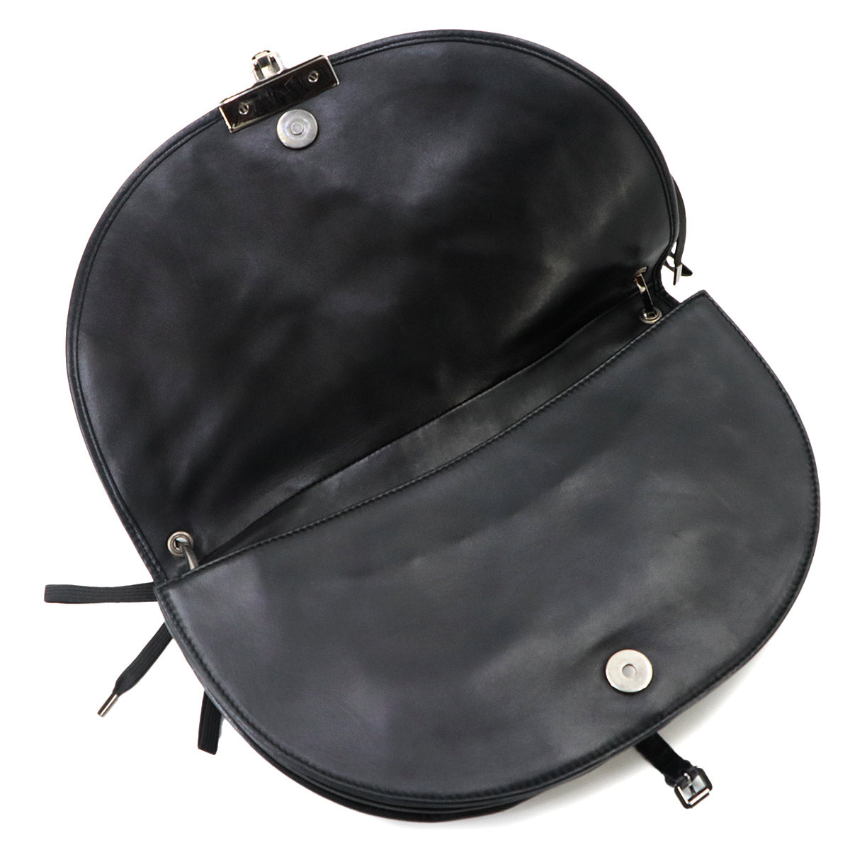 Admit It Shoulder Bag Leather Black Corset Purse