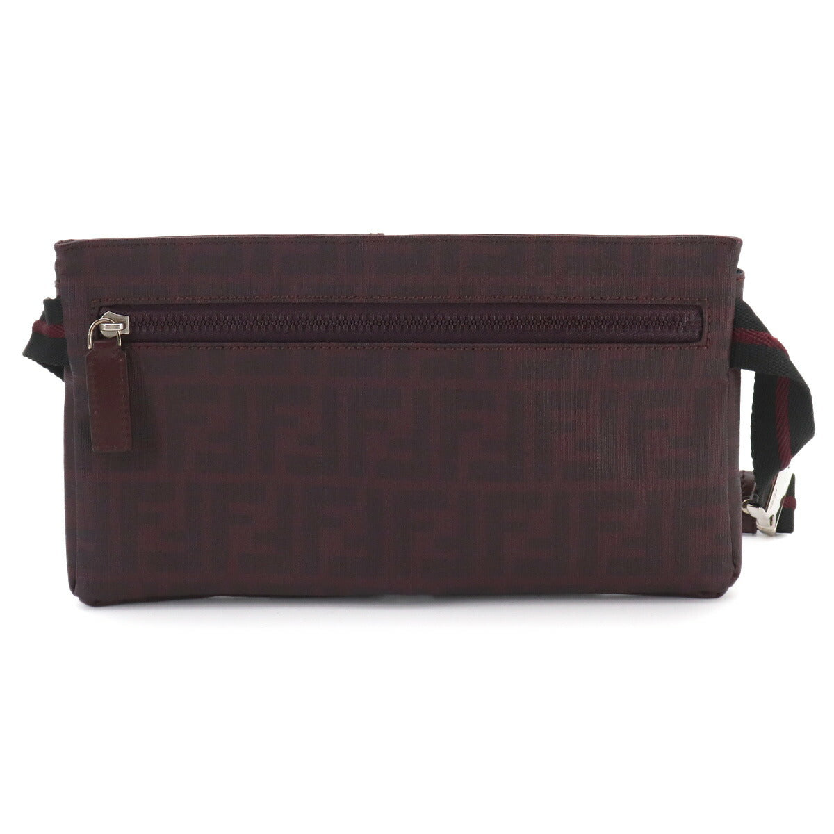 Zucca Belt Bag Crossbody Bag PVC Bordeaux 7VA280 Purse