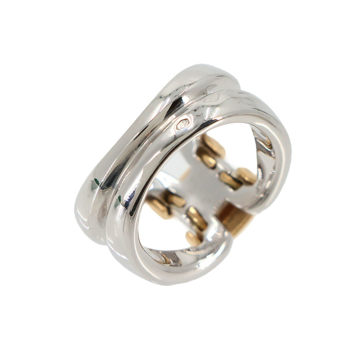 History Vintage Ring Silver SV Ag 925 750 K18 51 Accessory