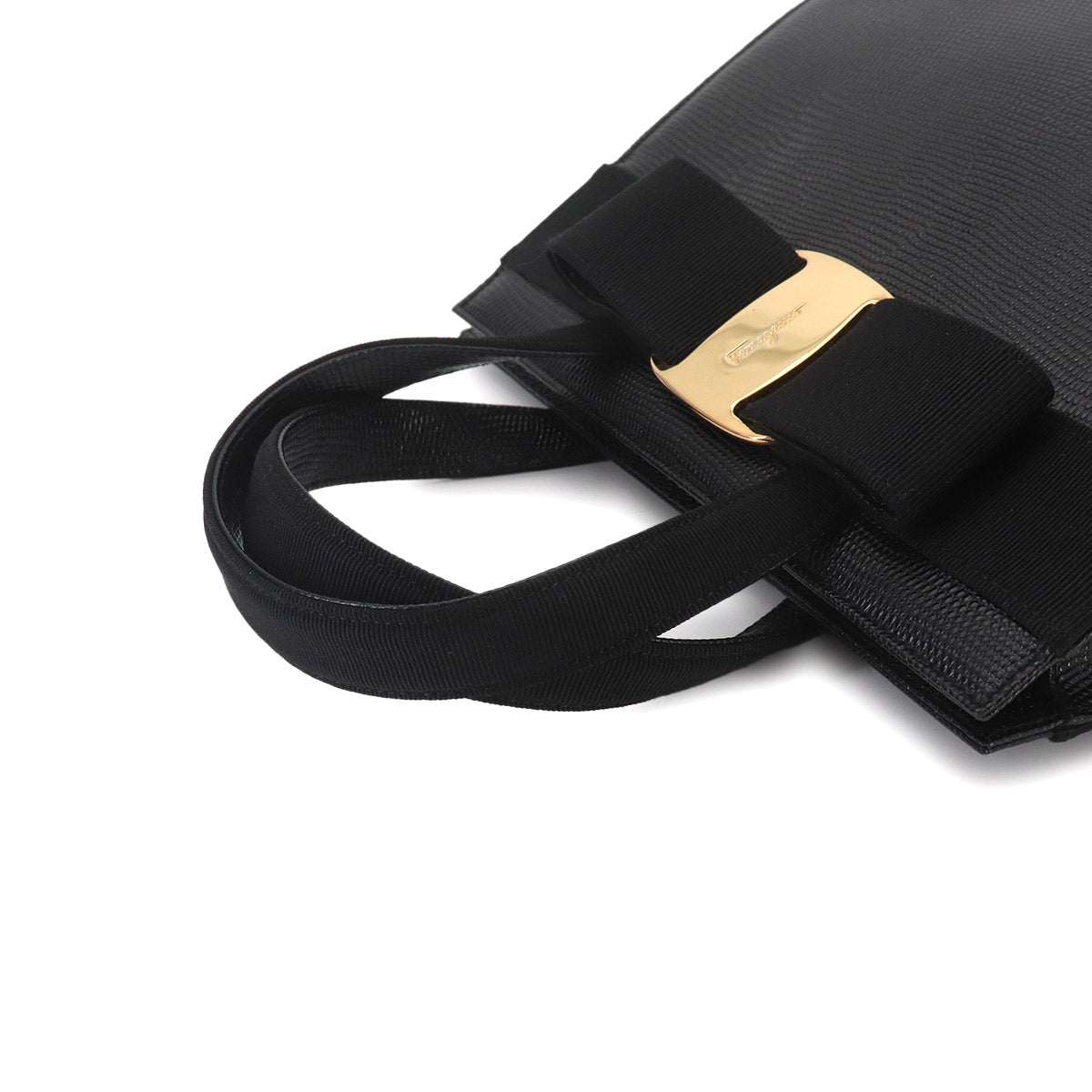 Vara 2way Hand Shoulder Bag Leather Black Purse