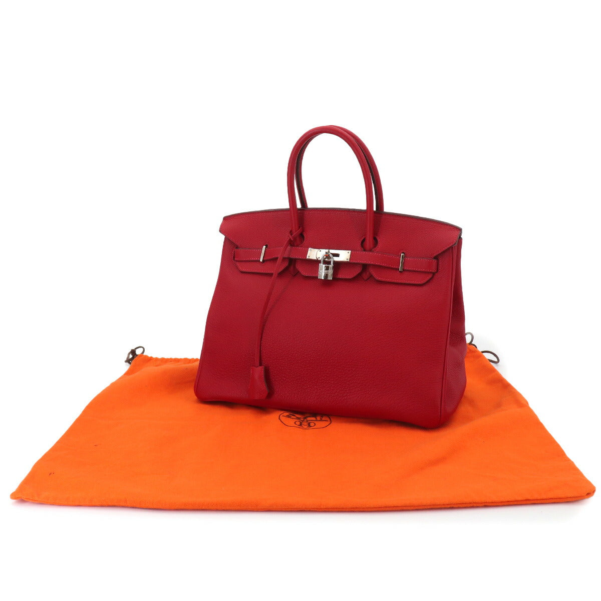Birkin 35 Veau Togo Rouge Vif Hand Bag Red