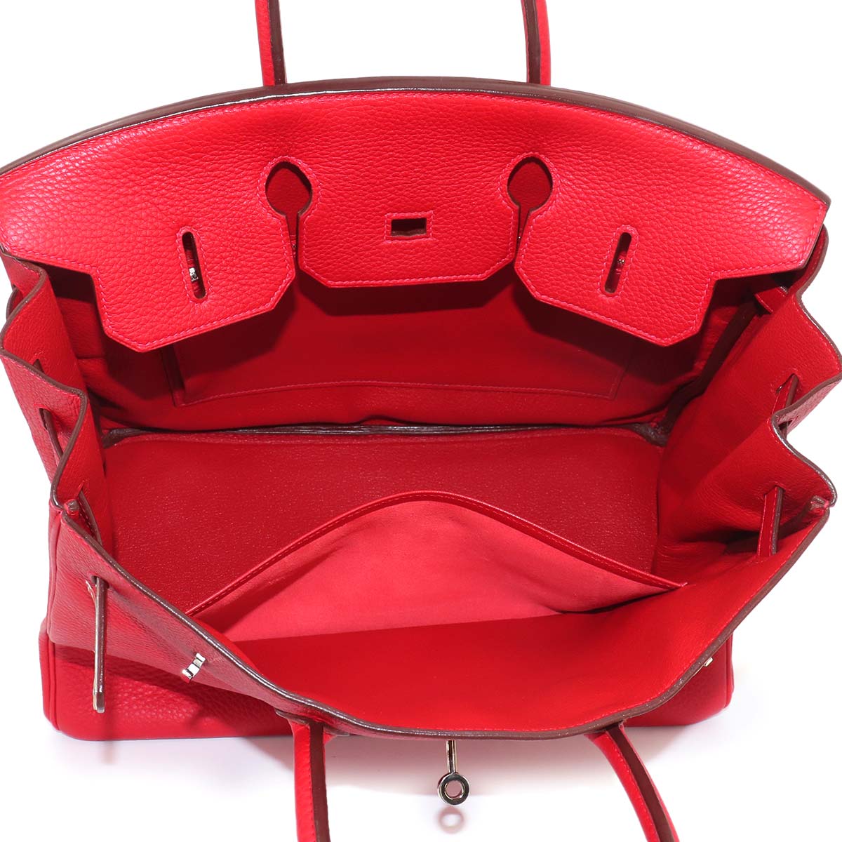 Birkin 35 Veau Togo Rouge Vif Hand Bag Red