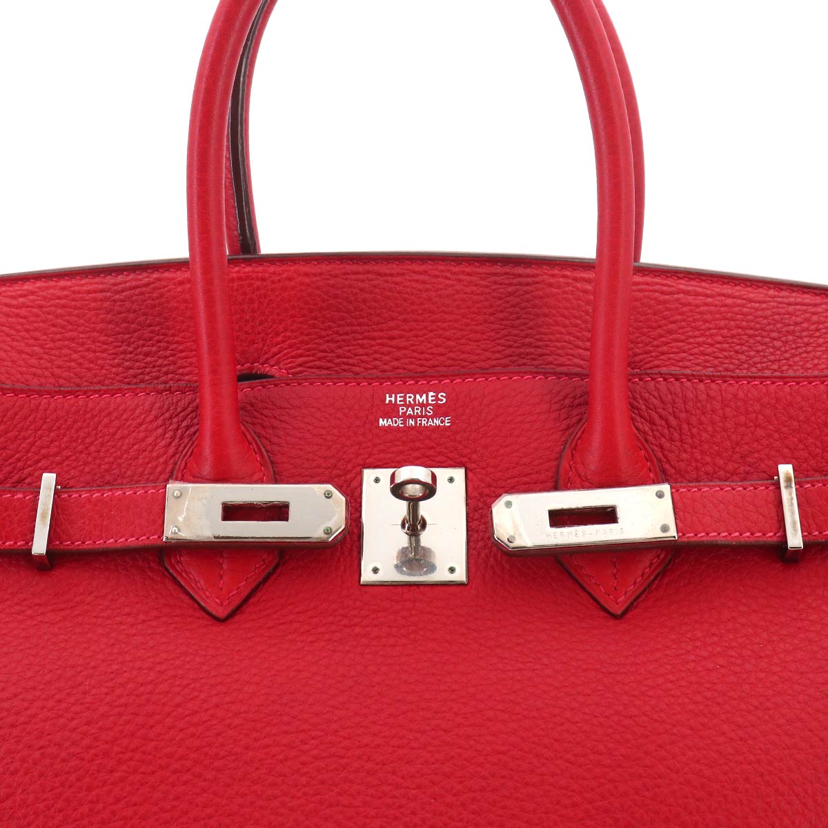 Birkin 35 Veau Togo Rouge Vif Hand Bag Red