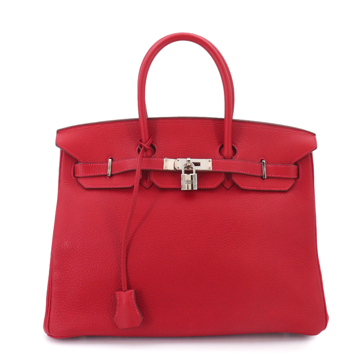 Birkin 35 Veau Togo Rouge Vif Hand Bag Red