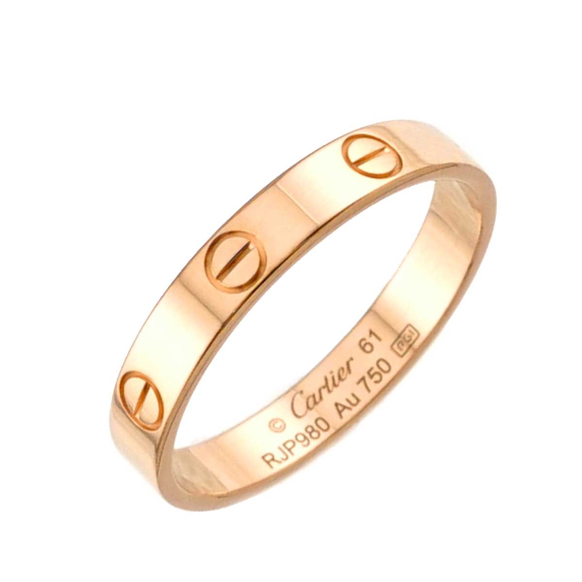 Mini Love Ring 18K Pink Gold 750 size61 9-9.5(US)