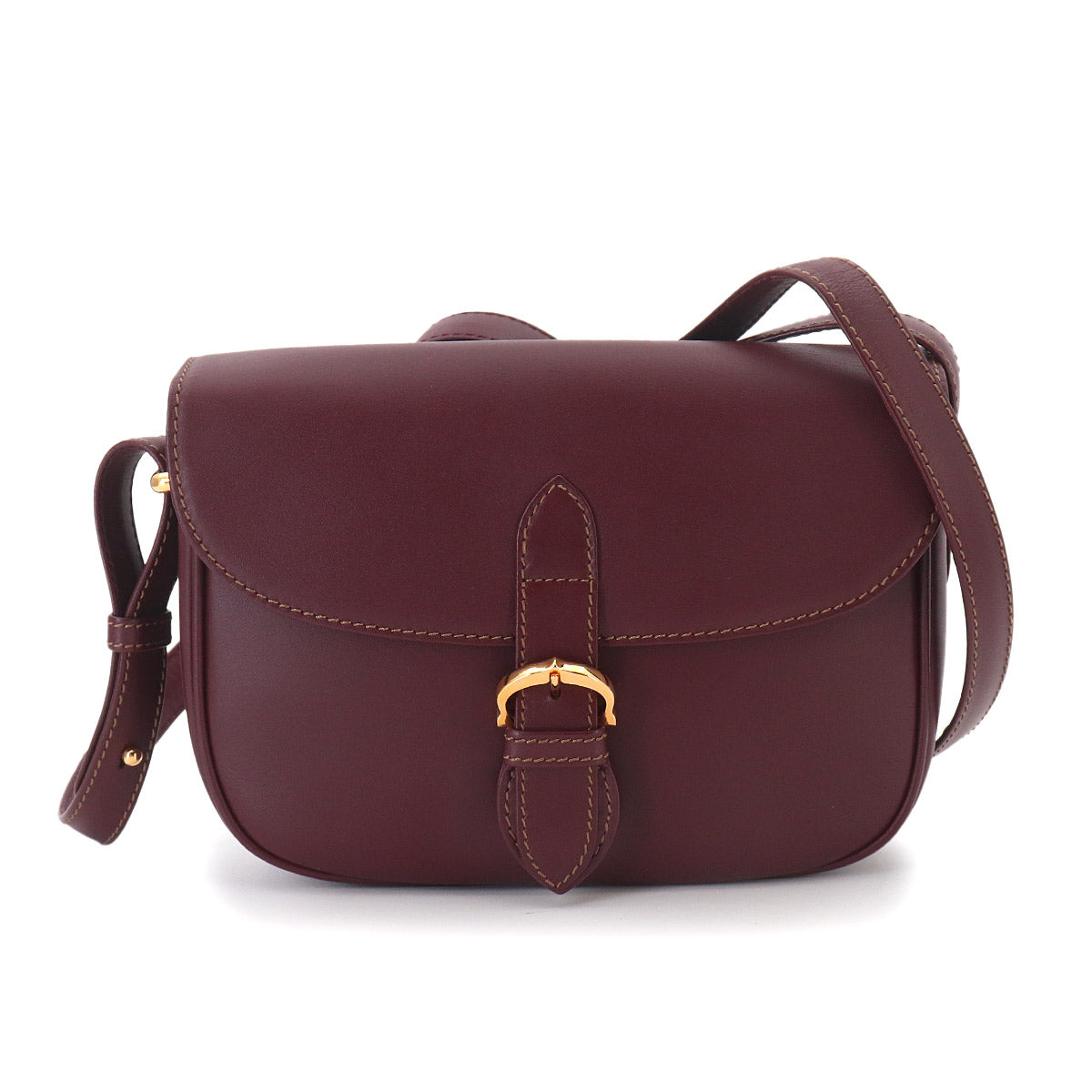 Must Line Shoulder Bag Leather Bordeaux Purse