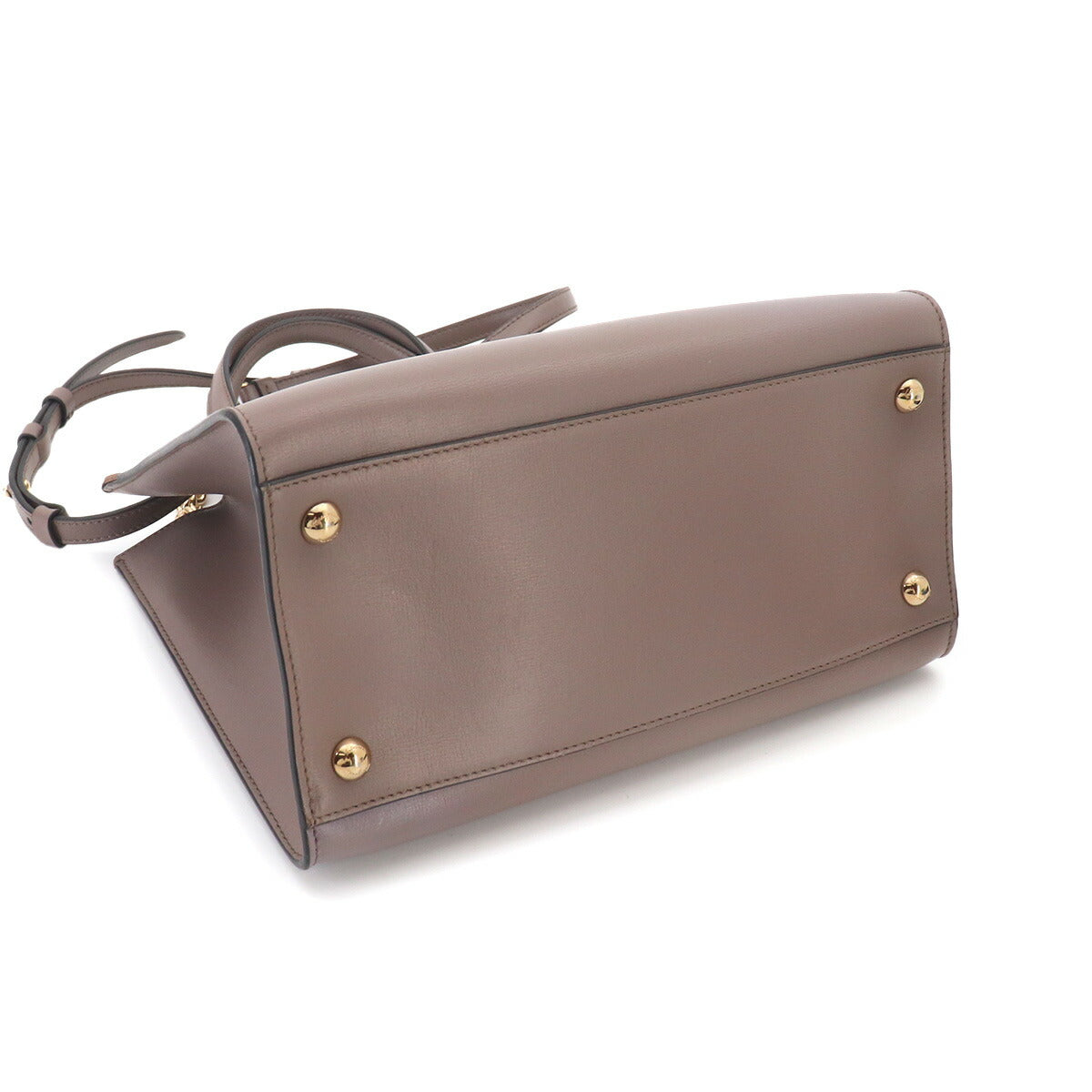 Vara 2way Hand Shoulder Bag Leather Caraway Seed