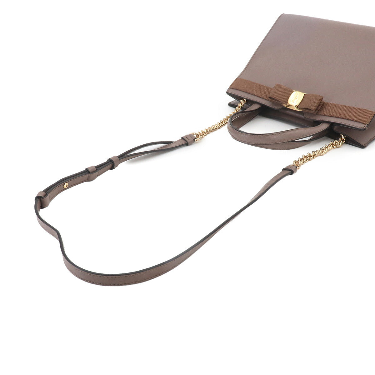 Vara 2way Hand Shoulder Bag Leather Caraway Seed