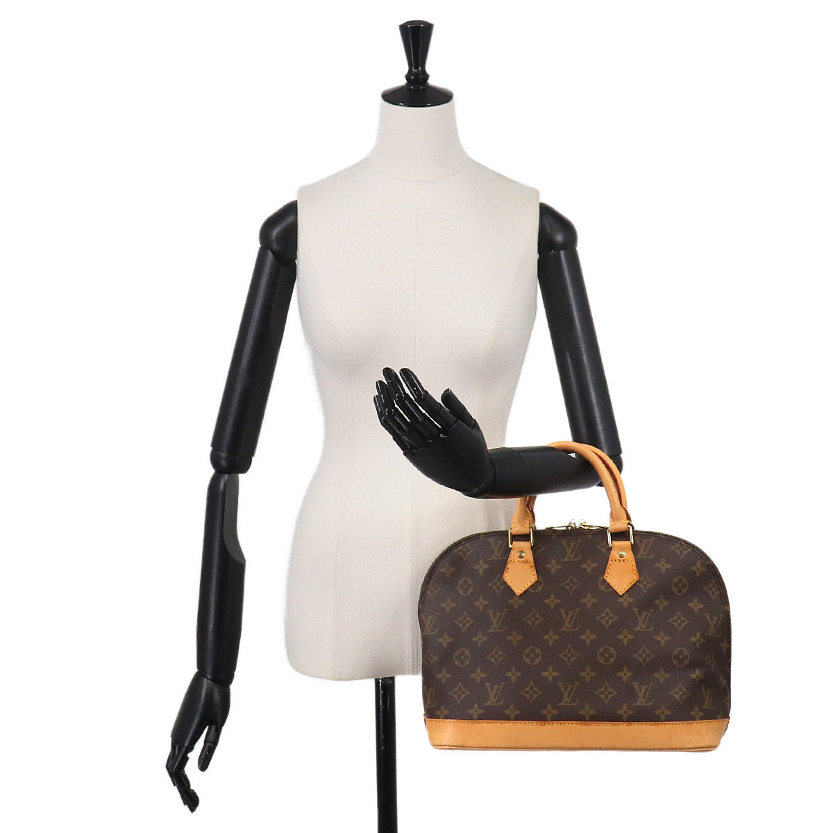 Monogram Alma Hand Bag Brown M51130 Purse