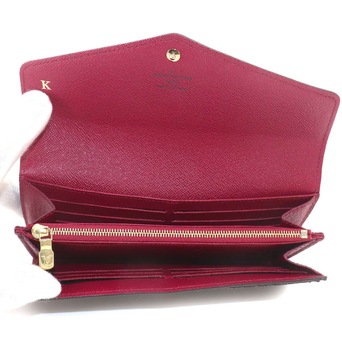 Monogram Sarah Wallet Brown Fuschia M62234 Purse