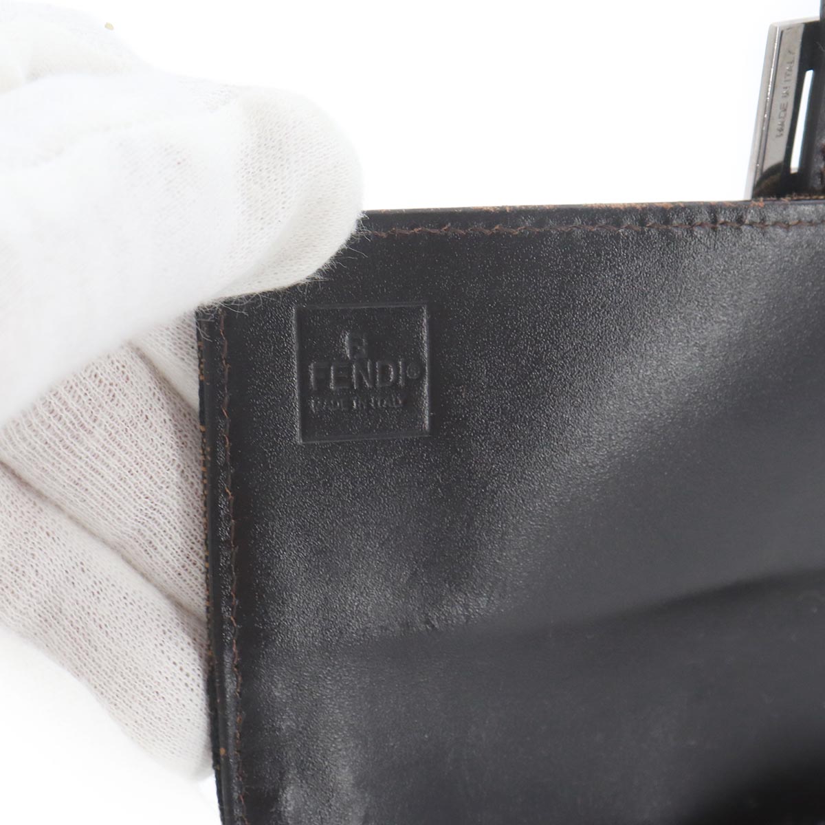 Zucca Long Wallet Canvas Leather Brown 8M0021