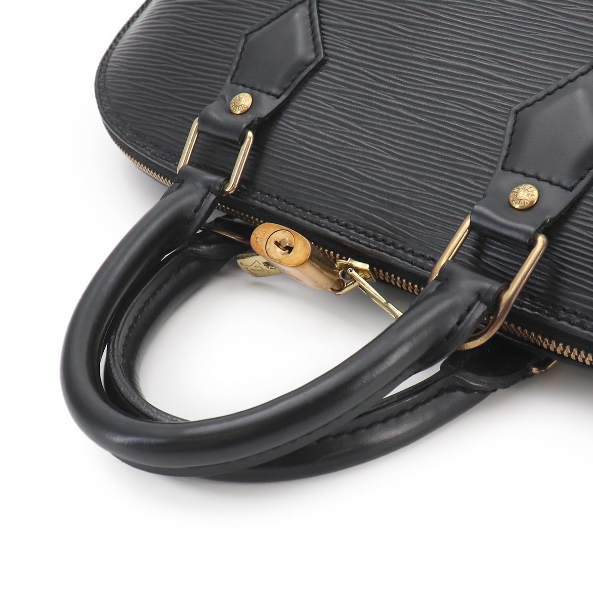 Epi Alma PM Hand Bag Leather Noir Black M52142 Purse