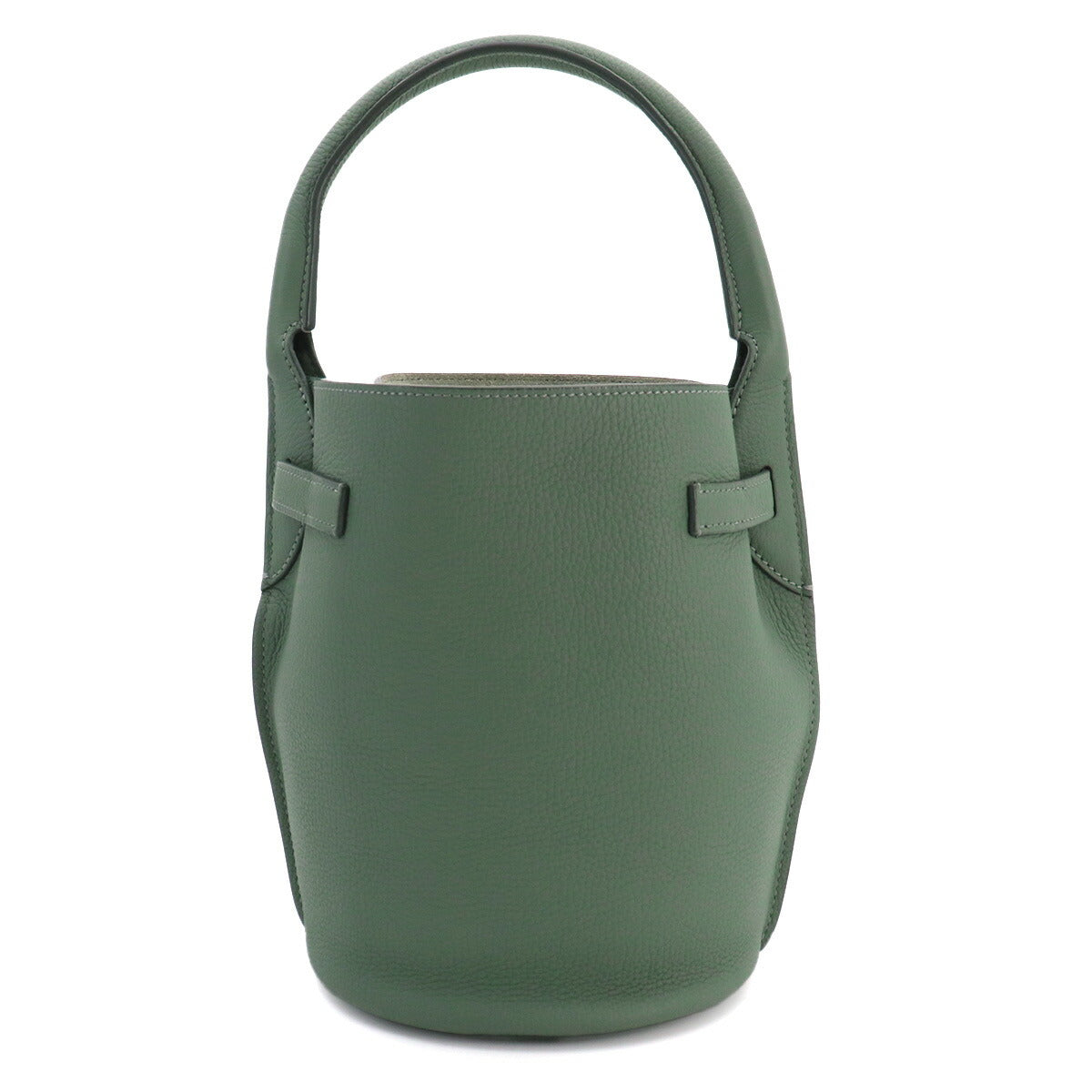 Big Bag Bucket Nano Hand Shoulder Bag Leather Green 187243