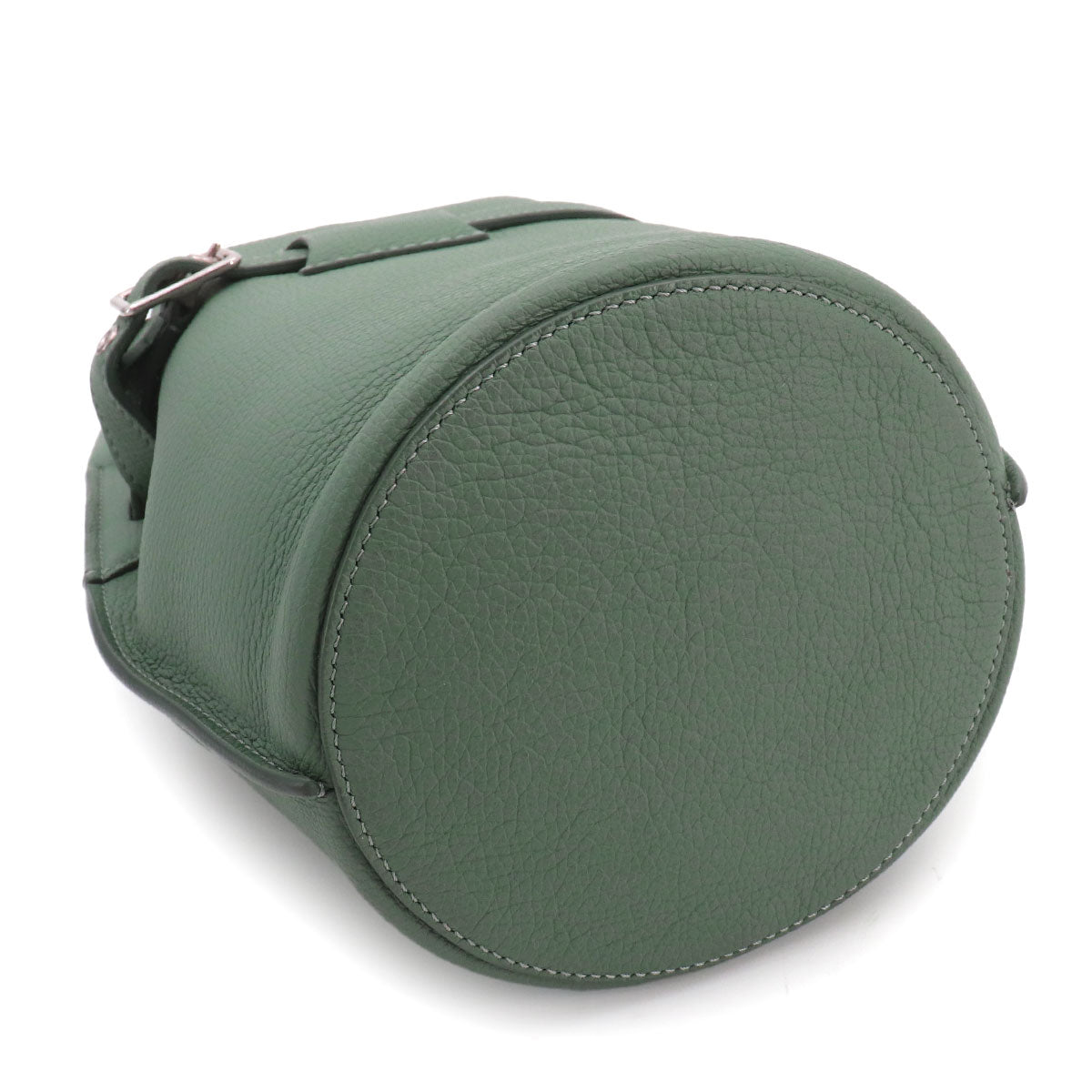 Big Bag Bucket Nano Hand Shoulder Bag Leather Green 187243