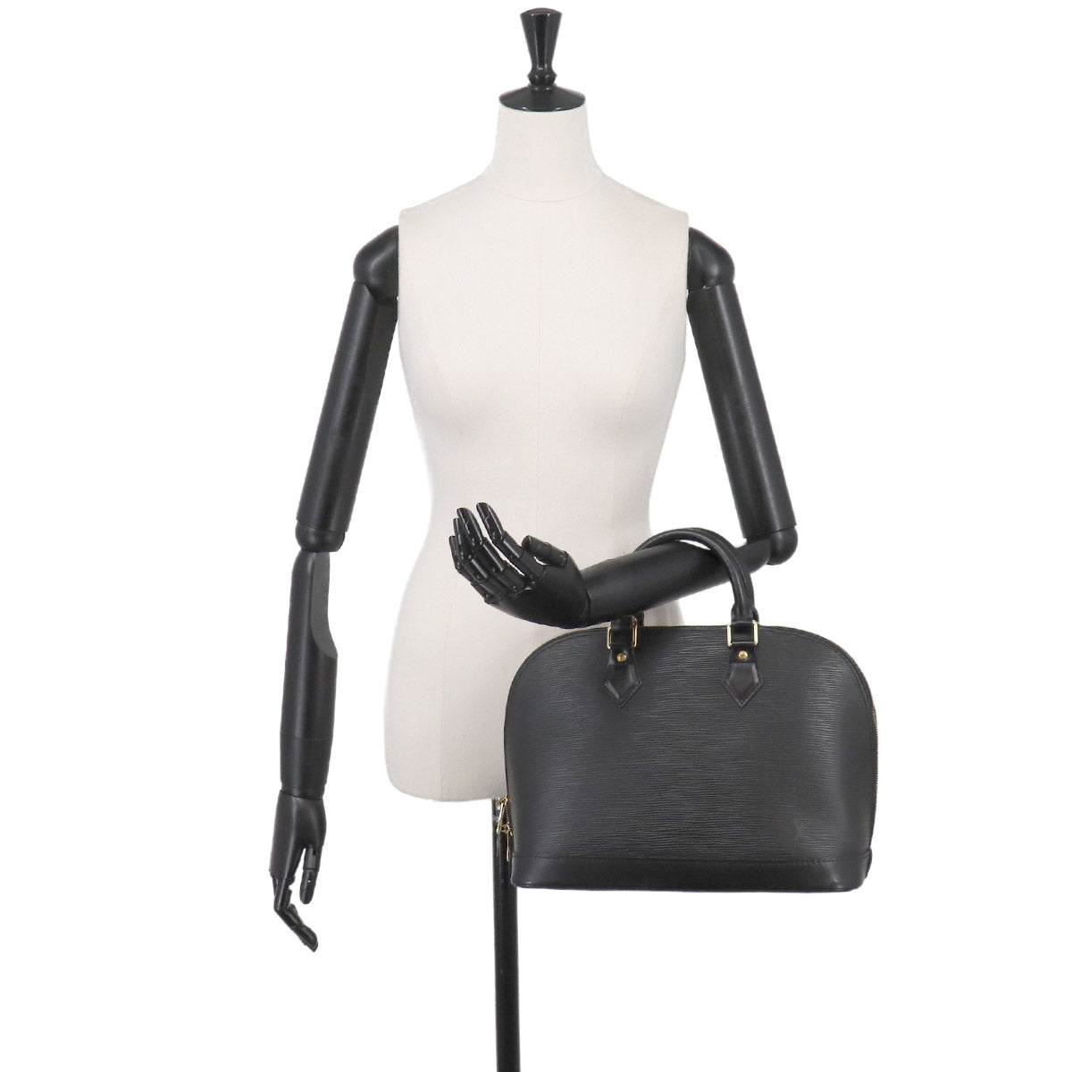 Epi Alma PM Hand Bag Leather Noir Black M52142 Purse