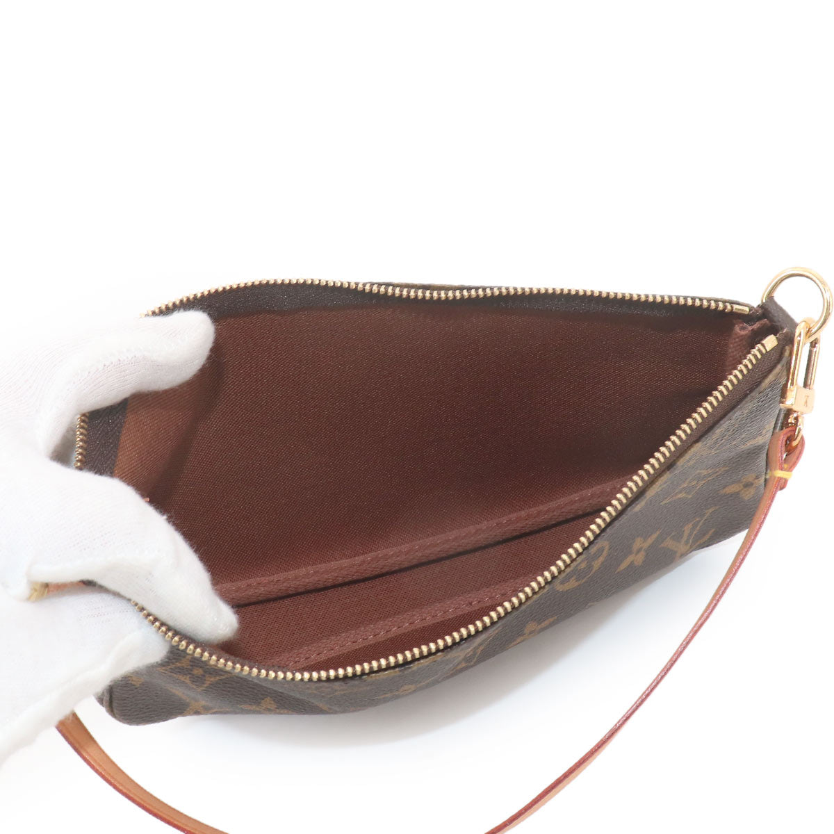 Monogram Pochette Accessoires Hand Bag Pouch Brown M51980