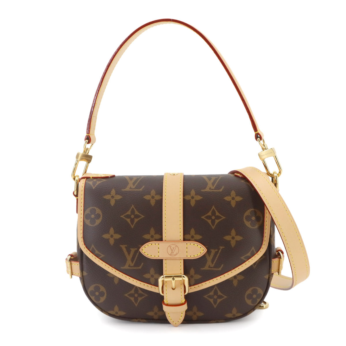Monogram Saumur BB 2way Hand Shoulder Bag Brown M46740
