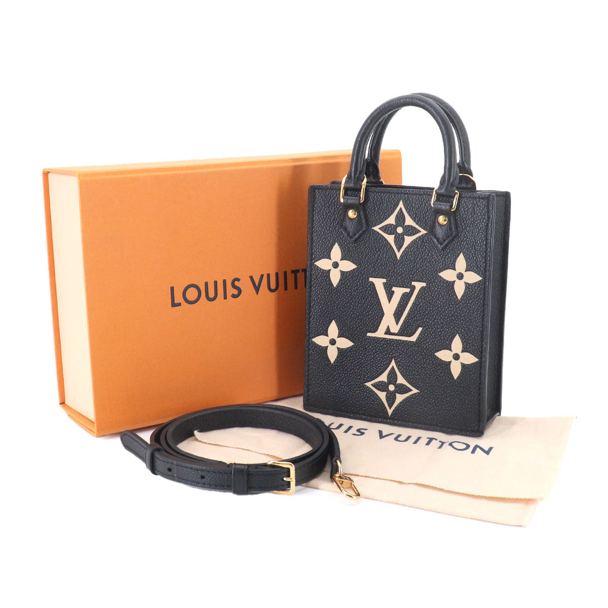 Monogram Empreinte Petit Sac Plat Black Beige M81416