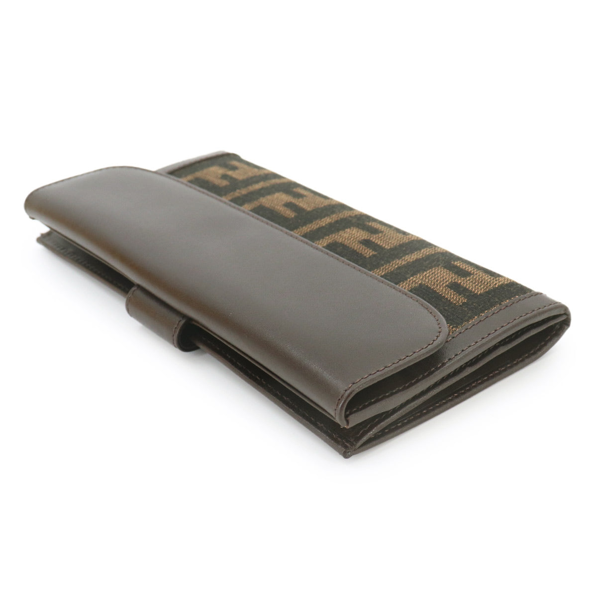 Zucca Long Wallet Canvas Leather Brown 2251 Purse
