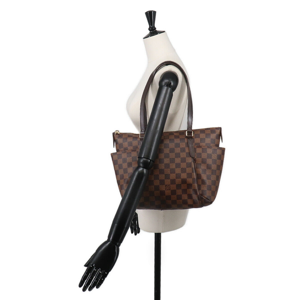 Damier Totally PM Tote Bag Ebene Brown N41282 Purse