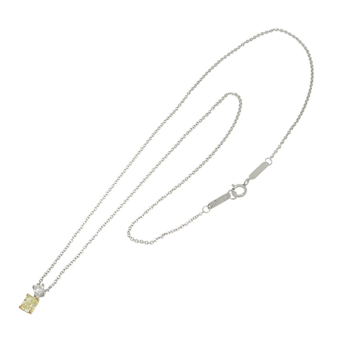 Lucida Diamond 0.37ct FY/VVS1 Necklace Pt 18K YG