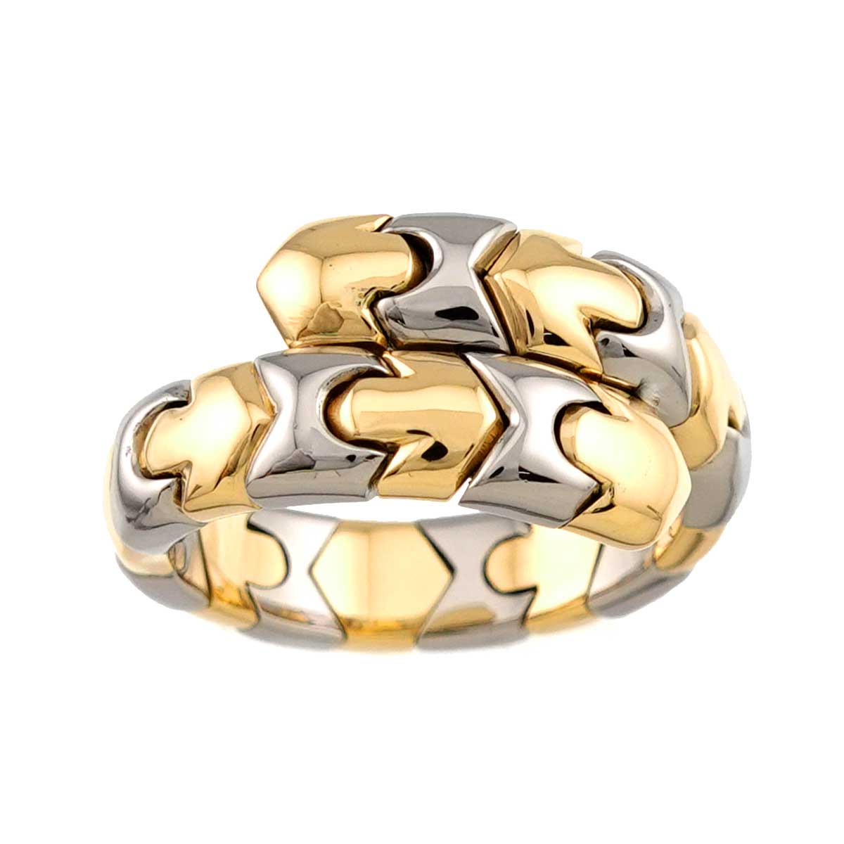Alveare Ring 18K YG Yellow Gold 750 SS Size6(US)