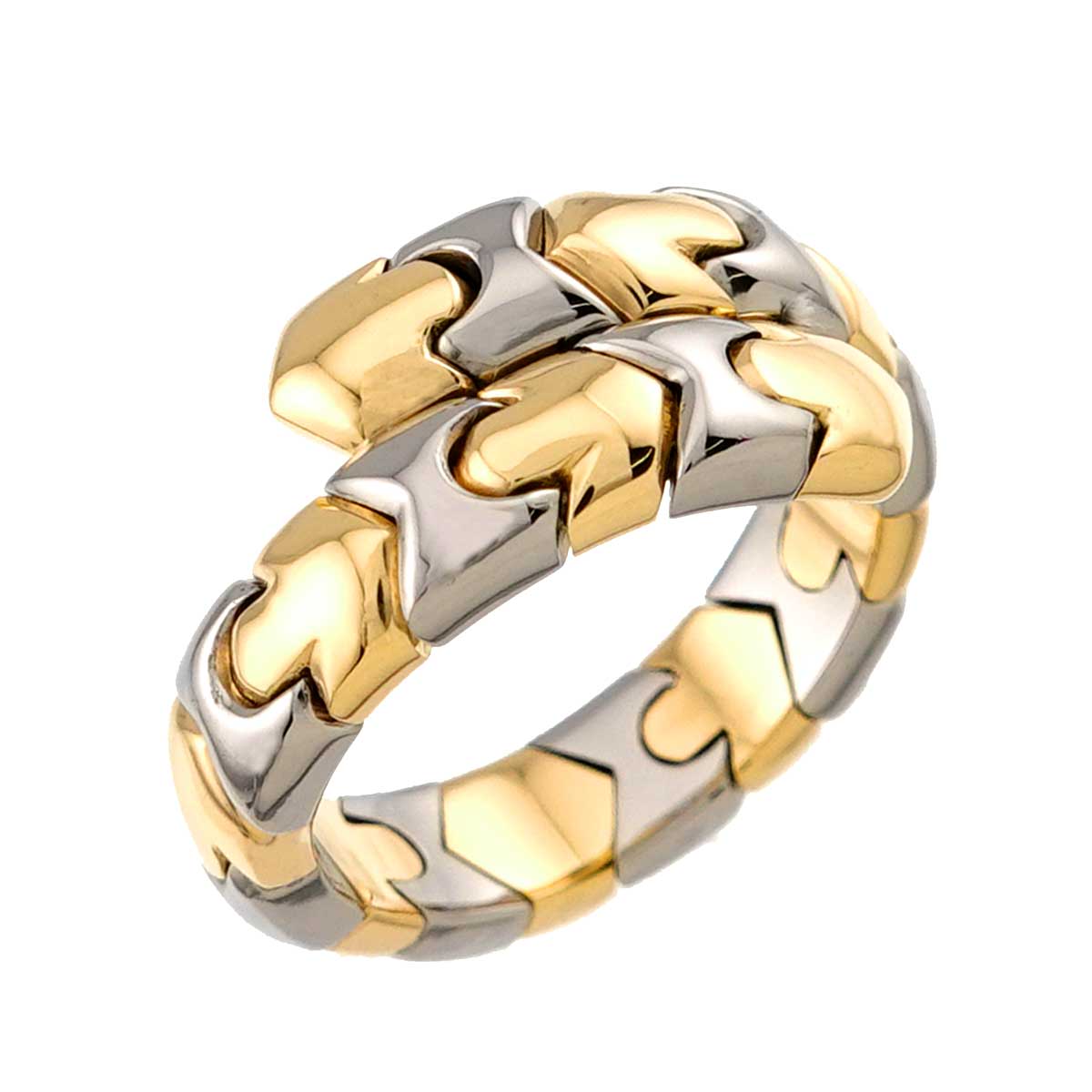 Alveare Ring 18K YG Yellow Gold 750 SS Size6(US)