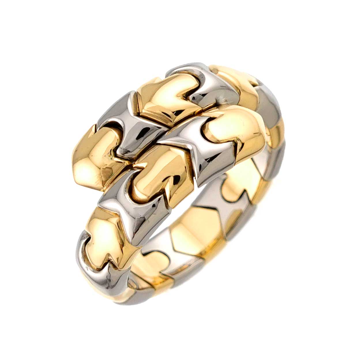 Alveare Ring 18K YG Yellow Gold 750 SS Size6(US)