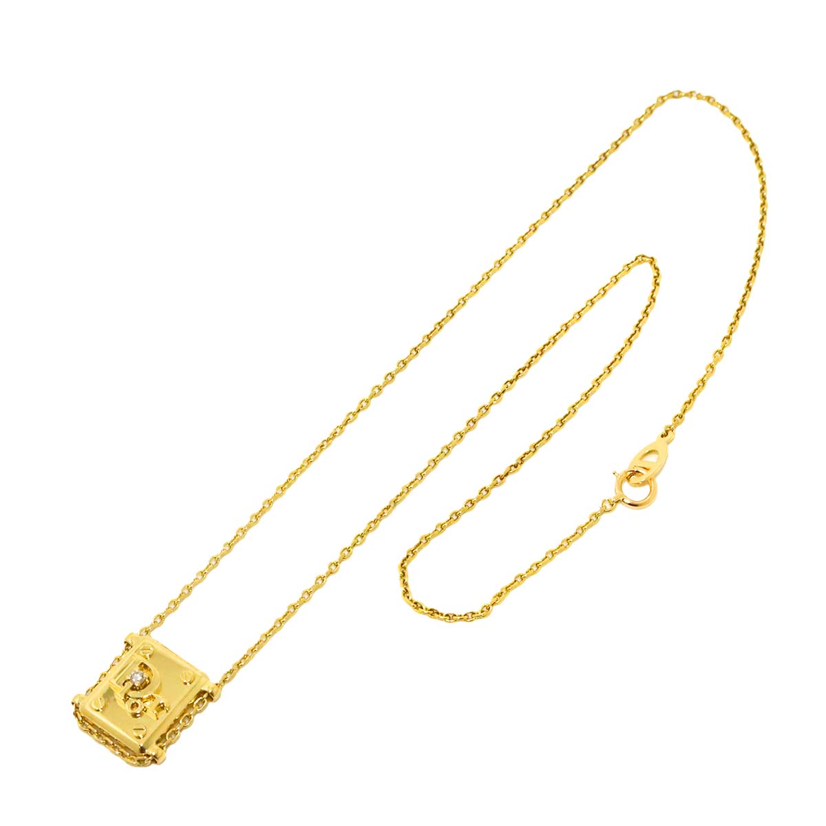 Diamond Necklace 18K Yellow Gold 750