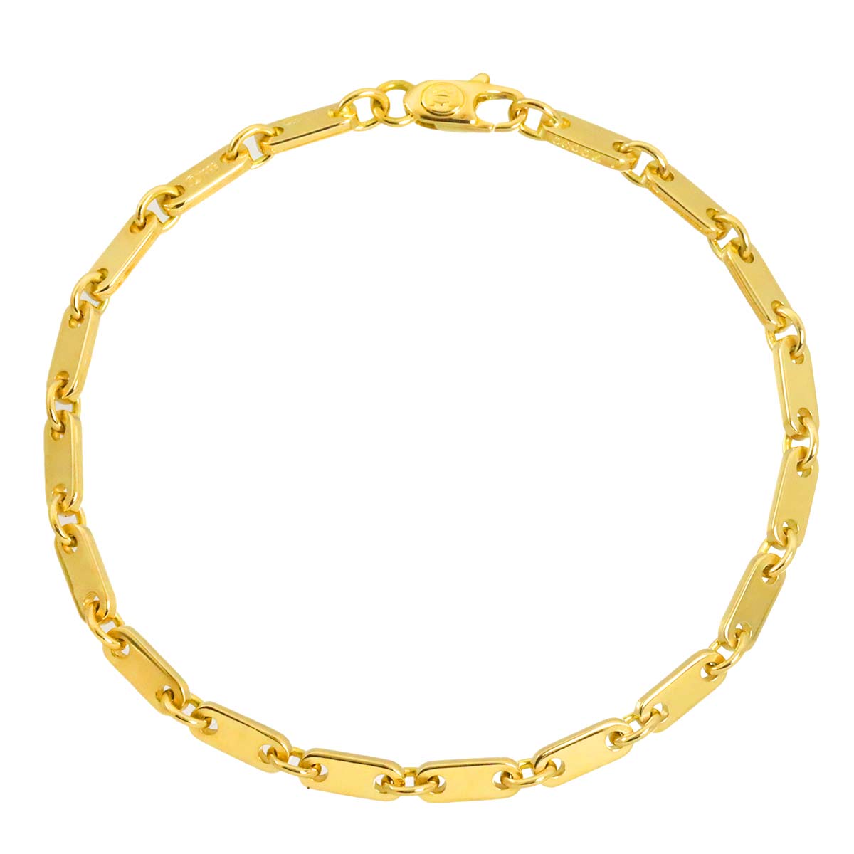 Figaro Bracelet 18K Yellow Gold 750