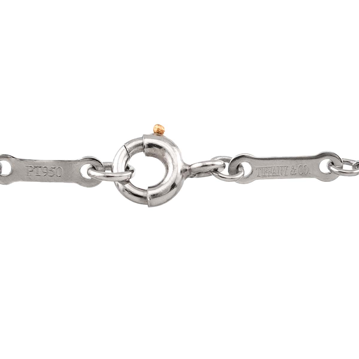 Open Heart Necklace Platinum
